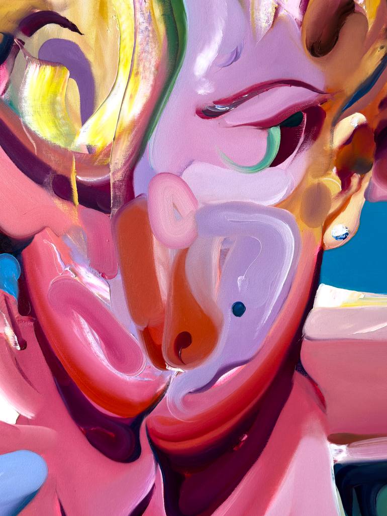 Original Expressionism Pop Culture/Celebrity Painting by Maxim Fomenko