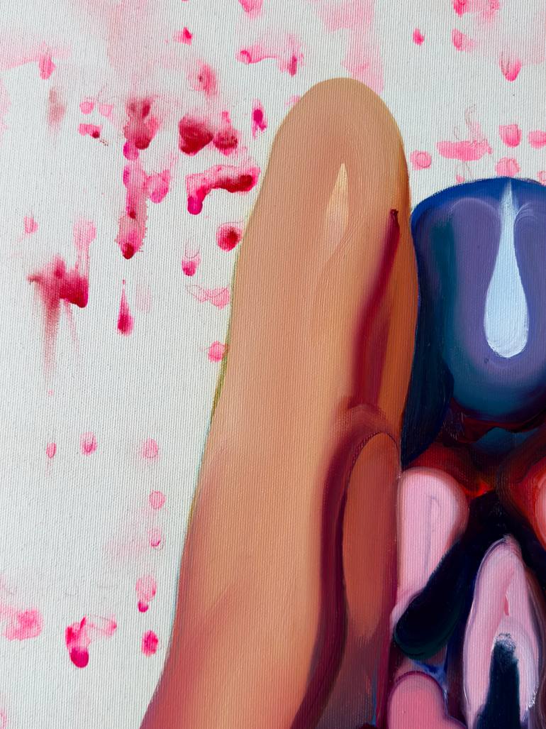 Original Expressionism Nude Painting by Maxim Fomenko