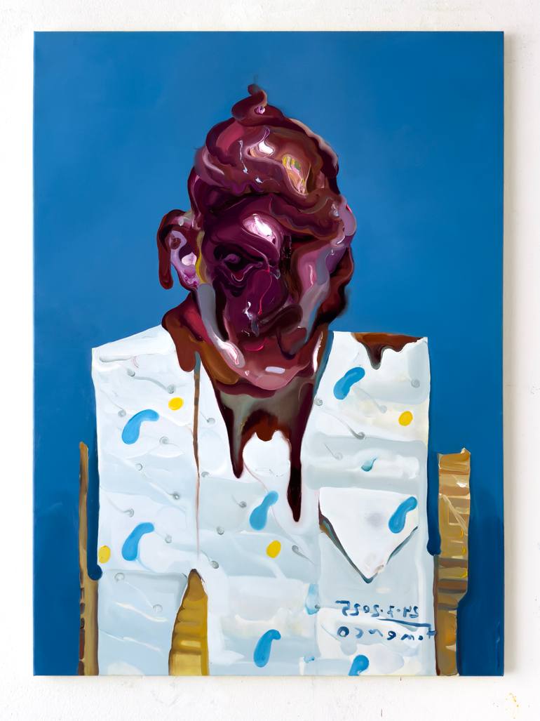 Original Contemporary Men Painting by Maxim Fomenko