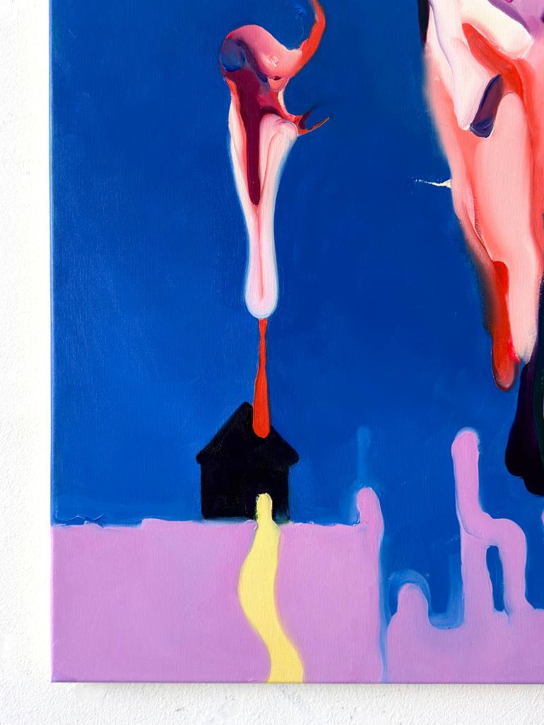 Original Expressionism People Painting by Maxim Fomenko