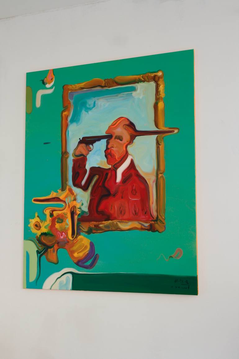 Original Conceptual People Painting by Maxim Fomenko