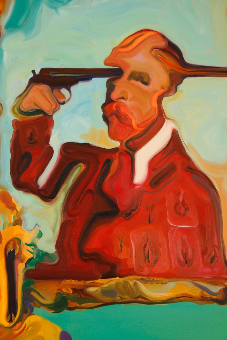 Original Conceptual People Painting by Maxim Fomenko