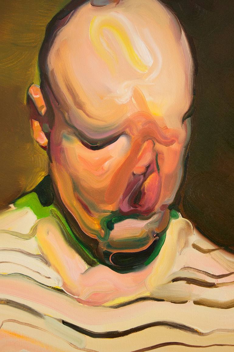 Original Expressionism People Painting by Maxim Fomenko