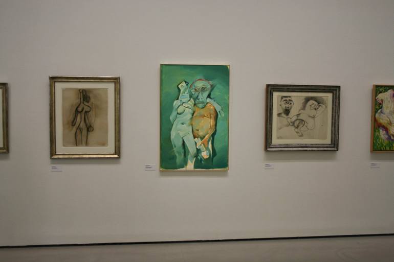 Original Expressionism Nude Painting by Maxim Fomenko
