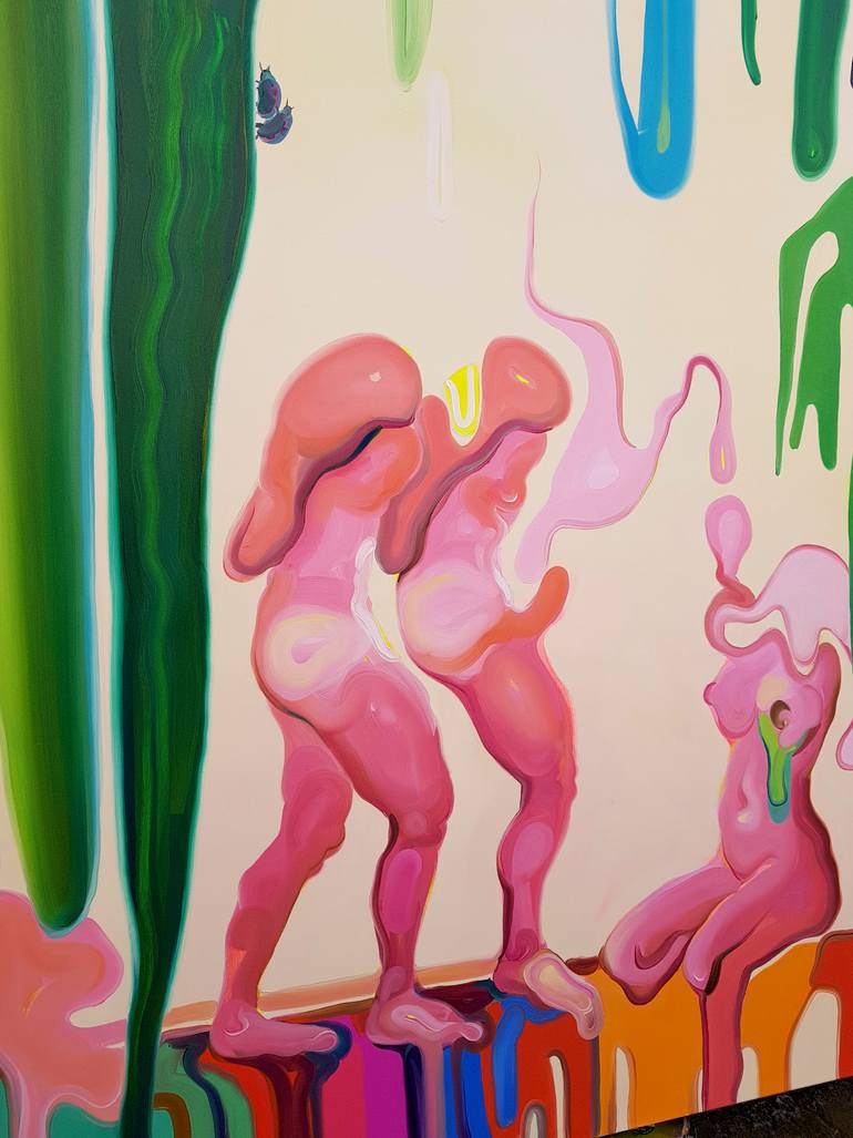 Original Figurative Erotic Painting by Maxim Fomenko