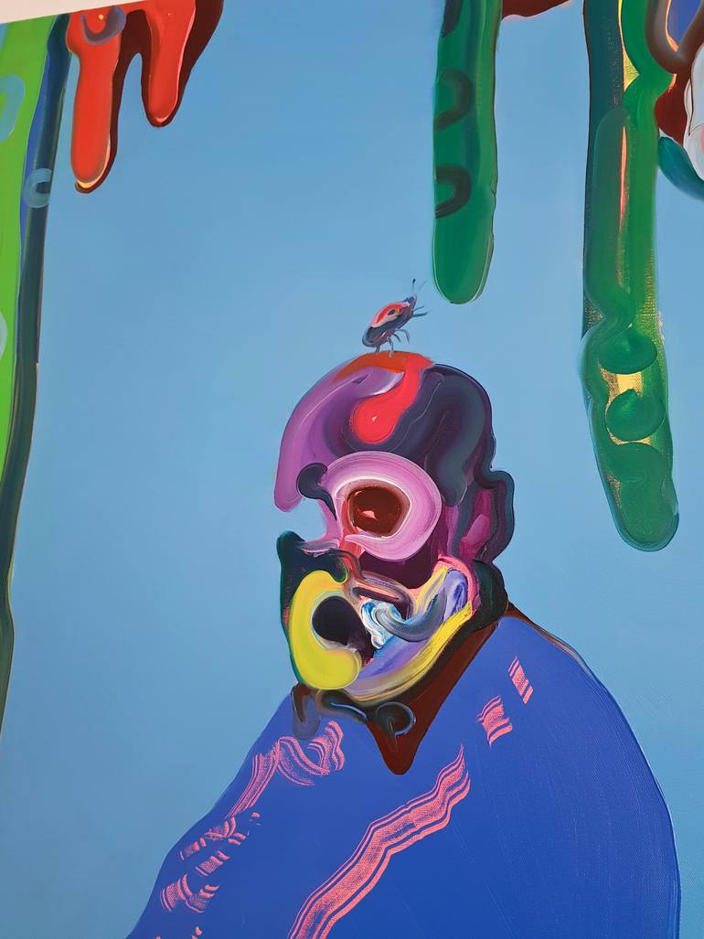 Original Expressionism People Painting by Maxim Fomenko