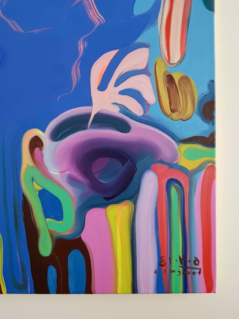 Original Expressionism People Painting by Maxim Fomenko