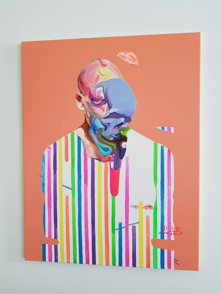 Original Conceptual People Painting by Maxim Fomenko