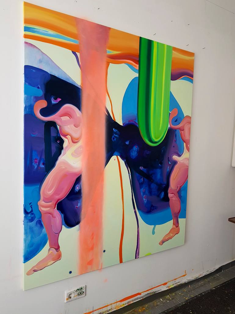 Original Expressionism Nature Painting by Maxim Fomenko