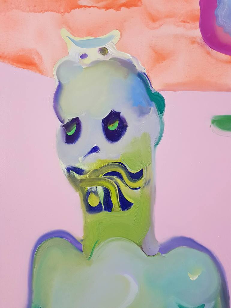 Original Figurative Nude Painting by Maxim Fomenko