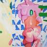 The picture belongs to the series "Hockney".
Inspired by Hockney's swimming pool paintings from 1967.