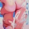 The picture belongs to the series "Hockney".
Inspired by Hockney's swimming pool paintings from 1967.