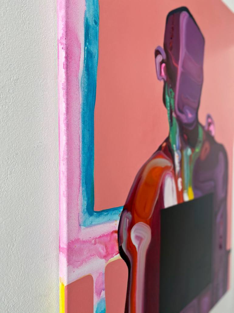 Original Expressionism People Painting by Maxim Fomenko