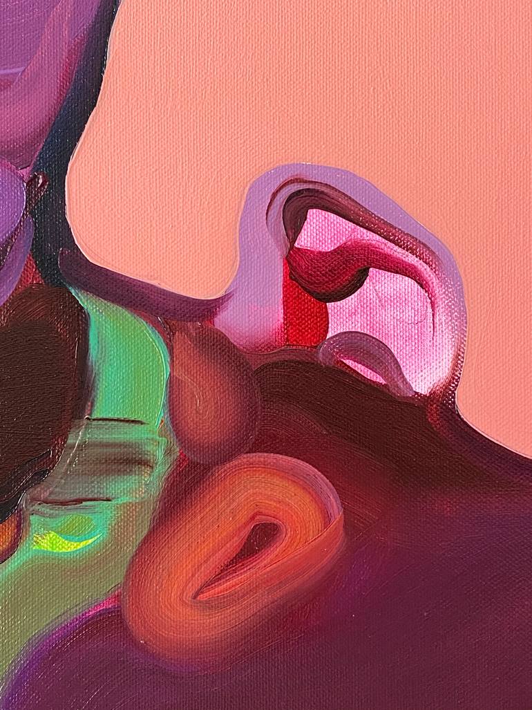 Original Expressionism People Painting by Maxim Fomenko