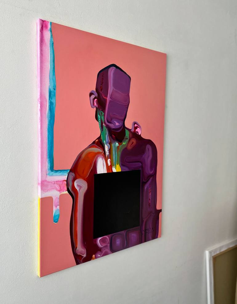 Original Expressionism People Painting by Maxim Fomenko