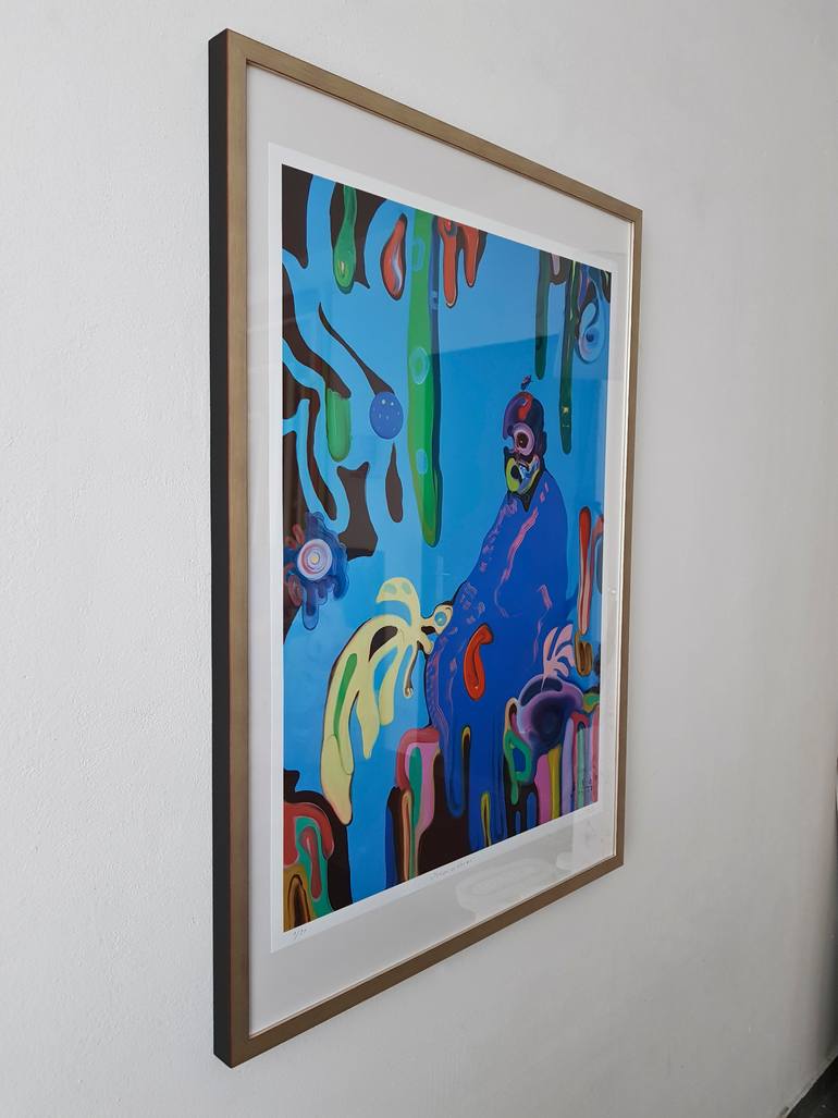 Original Expressionism Portrait Printmaking by Maxim Fomenko