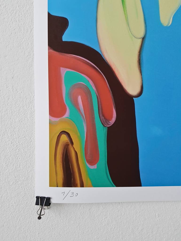 Original Expressionism Portrait Printmaking by Maxim Fomenko