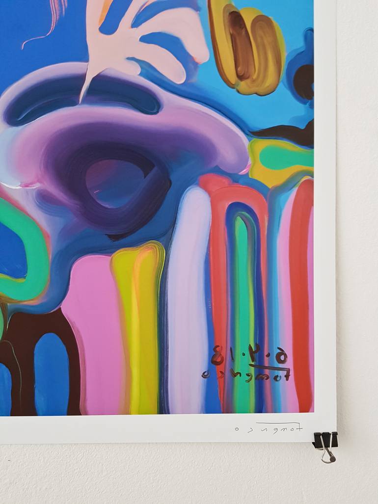 Original Expressionism Portrait Printmaking by Maxim Fomenko