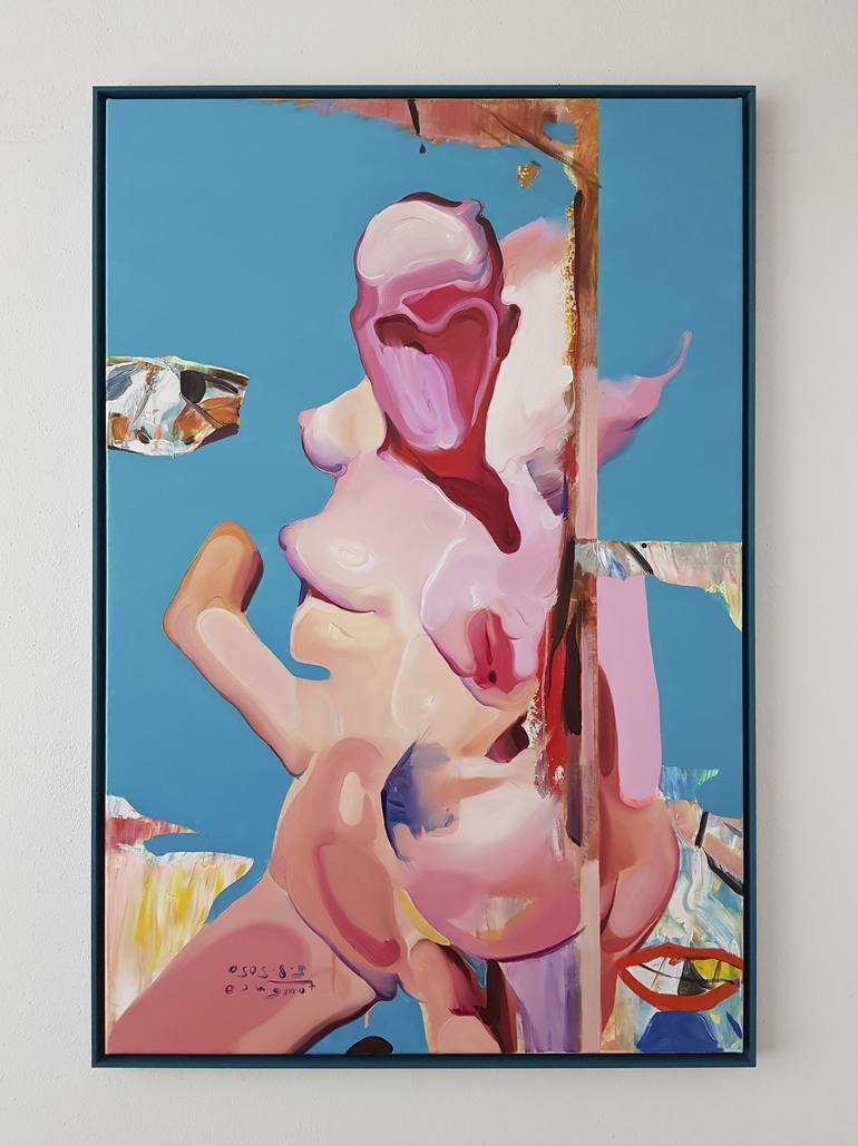 Original Figurative Nude Painting by Maxim Fomenko
