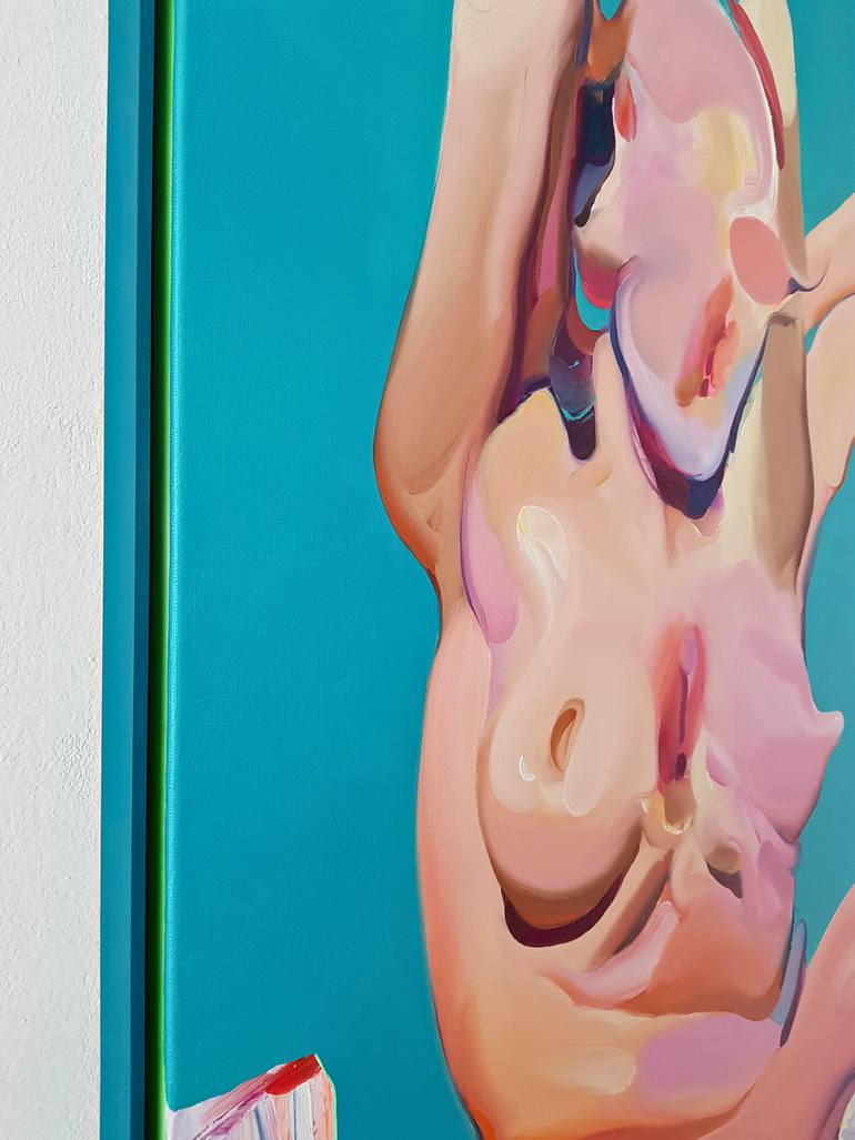 Original Figurative Nude Painting by Maxim Fomenko