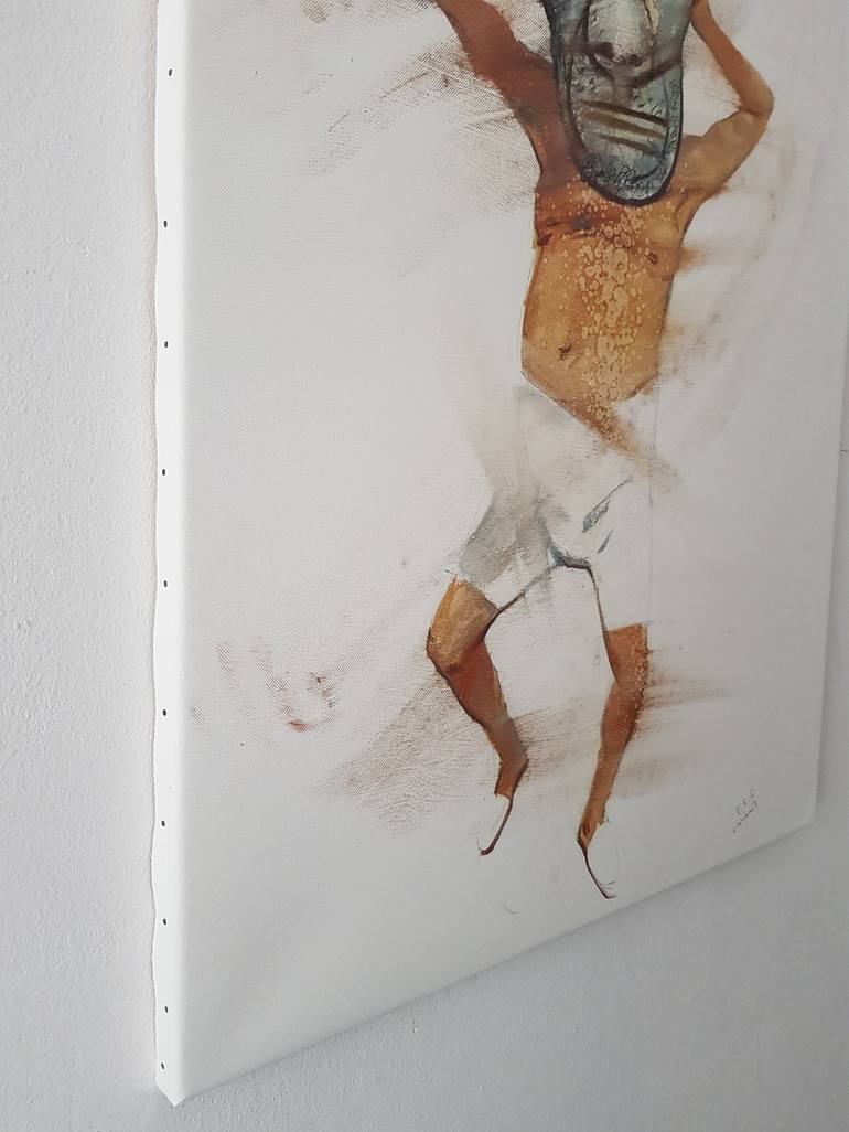 Original Expressionism People Painting by Maxim Fomenko
