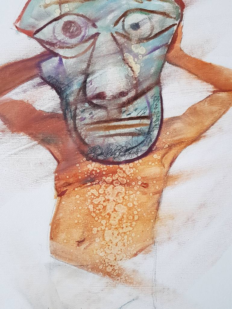 Original Expressionism People Painting by Maxim Fomenko