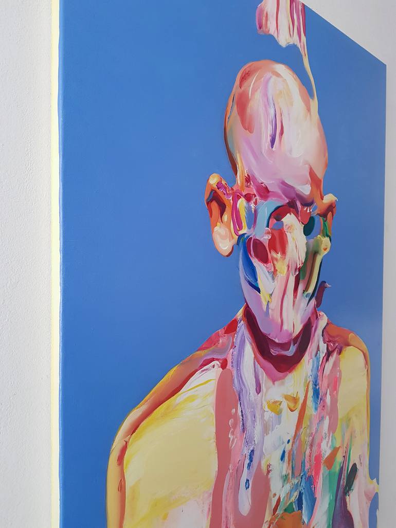 Original Expressionism People Painting by Maxim Fomenko