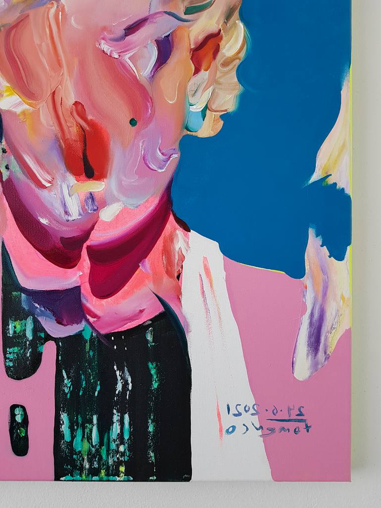 Original Expressionism People Painting by Maxim Fomenko