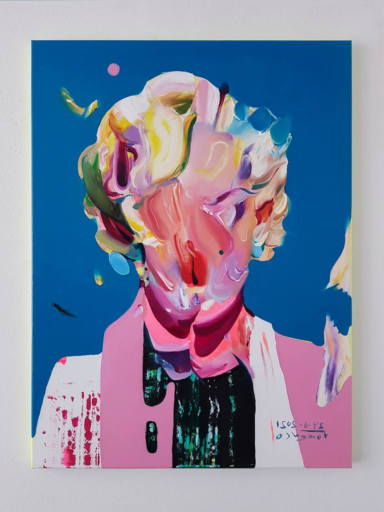 Original Expressionism People Painting by Maxim Fomenko