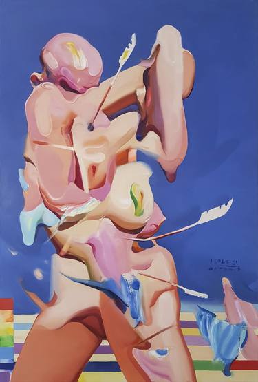 Original Expressionism Nude Paintings by Maxim Fomenko