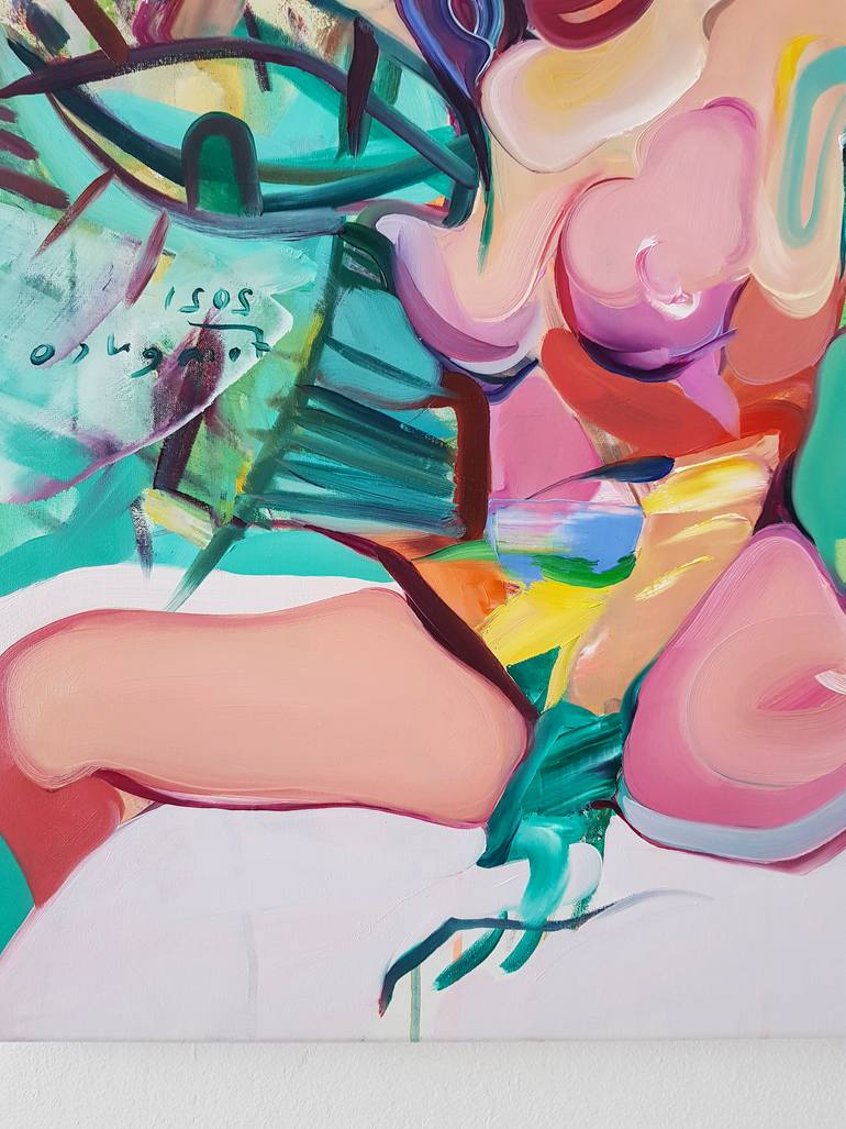 Original Expressionism Erotic Painting by Maxim Fomenko