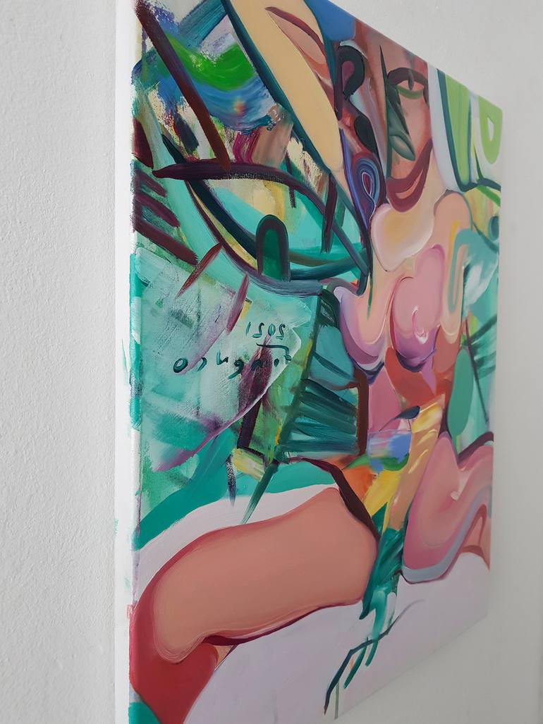 Original Expressionism Erotic Painting by Maxim Fomenko