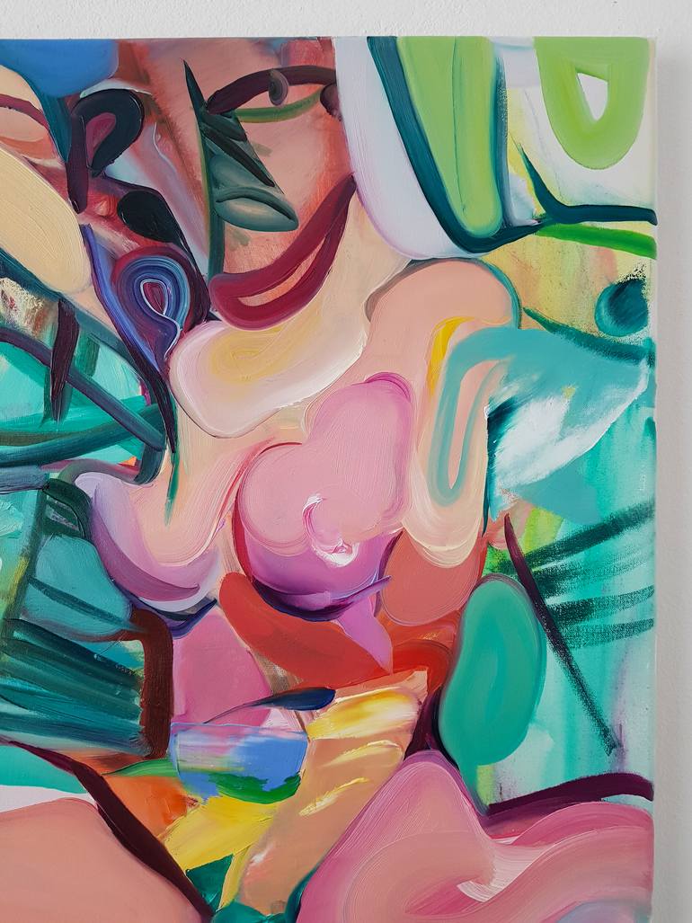 Original Expressionism Erotic Painting by Maxim Fomenko