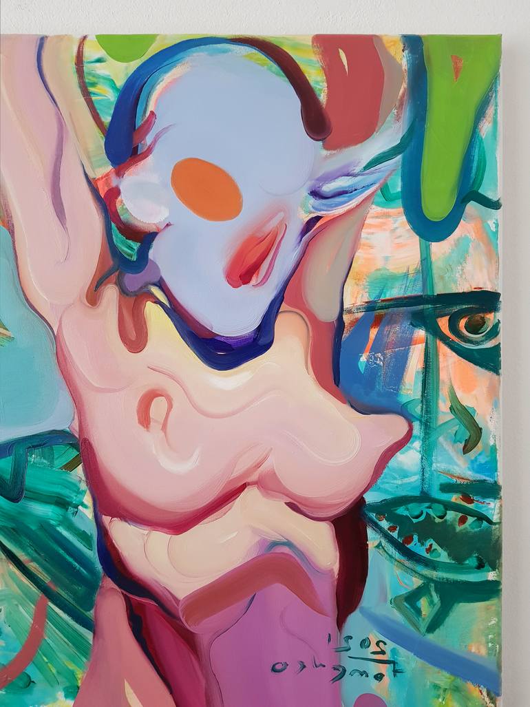 Original Expressionism Erotic Painting by Maxim Fomenko