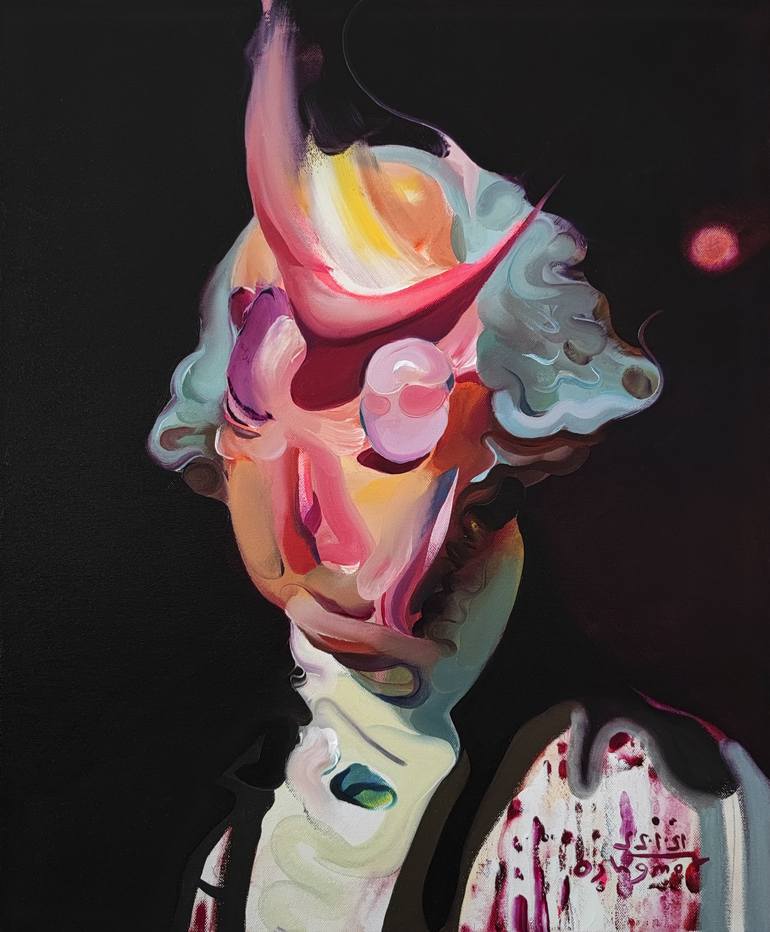 Print of Figurative Portrait Paintings by Maxim Fomenko