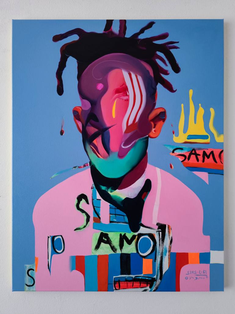 Original Expressionism People Painting by Maxim Fomenko