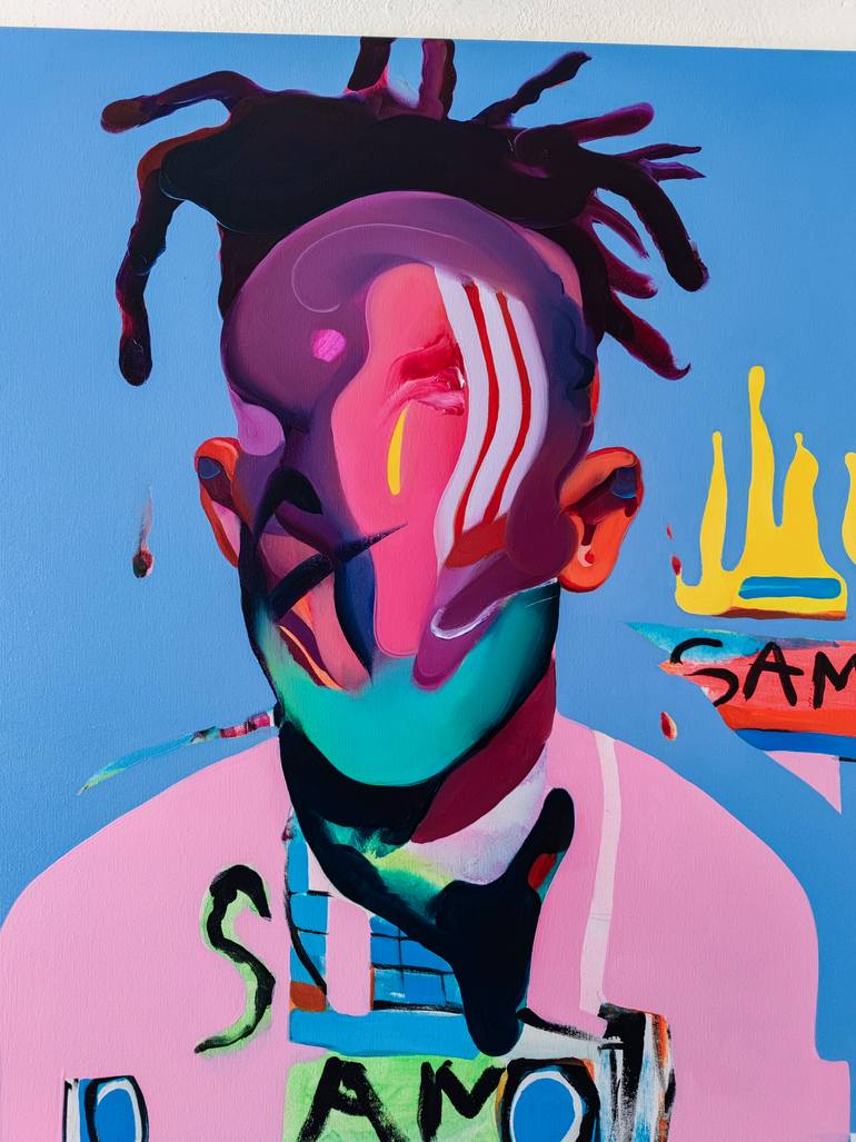 Original Expressionism People Painting by Maxim Fomenko