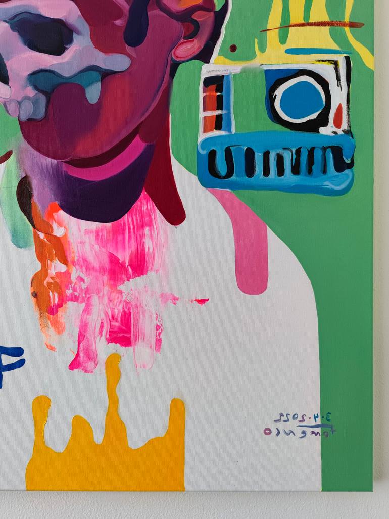 Original Expressionism People Painting by Maxim Fomenko