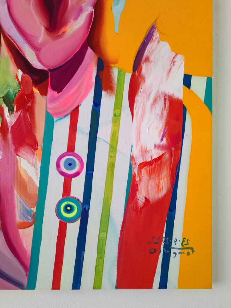 Original Expressionism People Painting by Maxim Fomenko