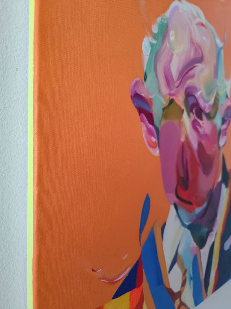 Original Expressionism People Painting by Maxim Fomenko