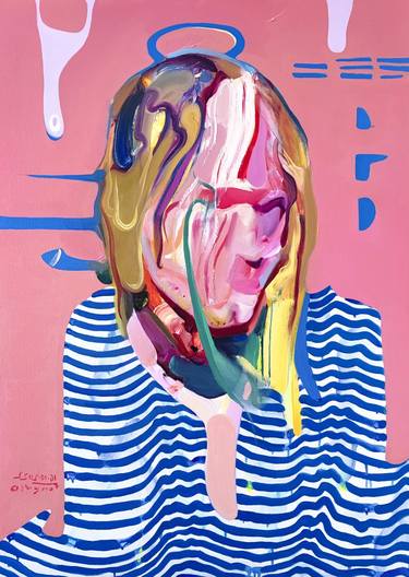 Print of Expressionism Portrait Paintings by Maxim Fomenko