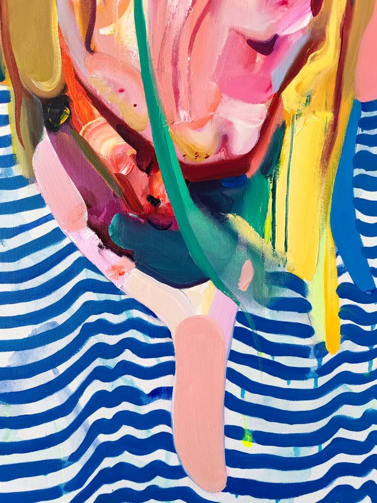 Original Expressionism People Painting by Maxim Fomenko