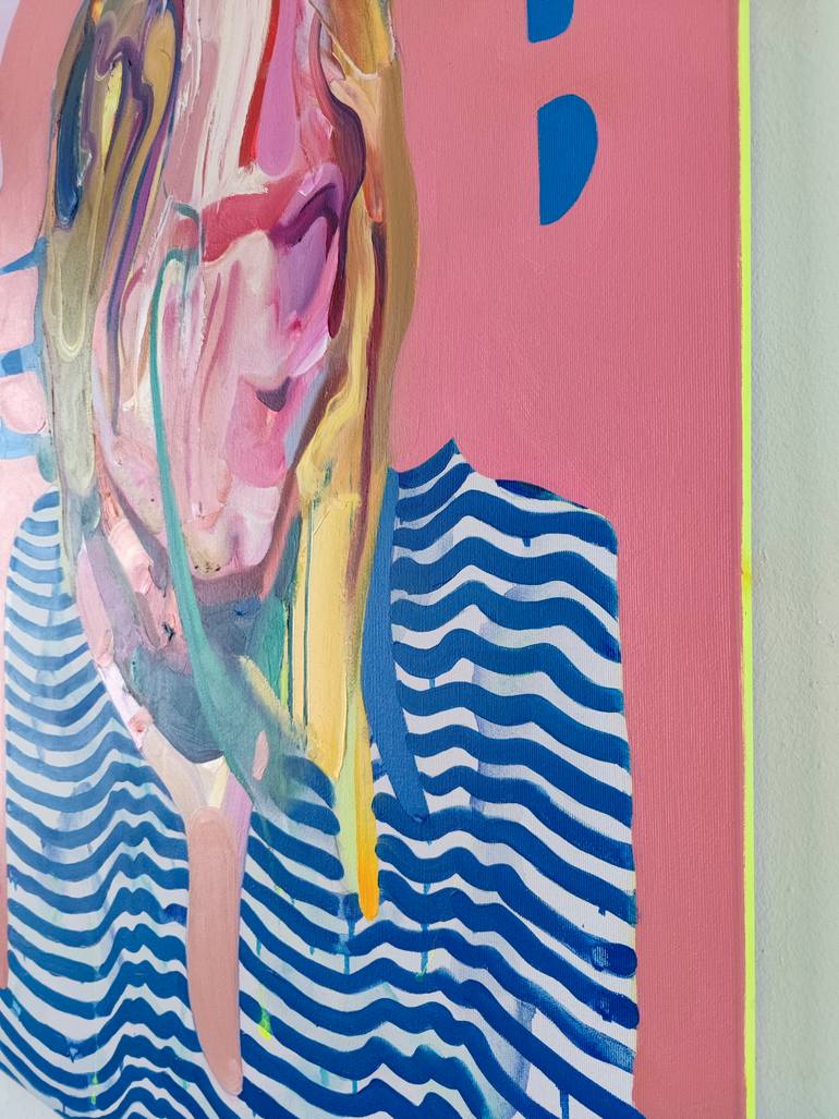 Original Expressionism People Painting by Maxim Fomenko