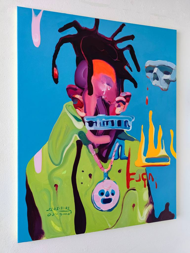 Original Expressionism People Painting by Maxim Fomenko