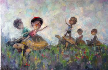 Original Children Paintings by ANVAR MAKHKAMOV