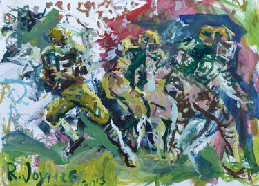 Original Abstract Expressionism Sport Paintings by Robert Joyner