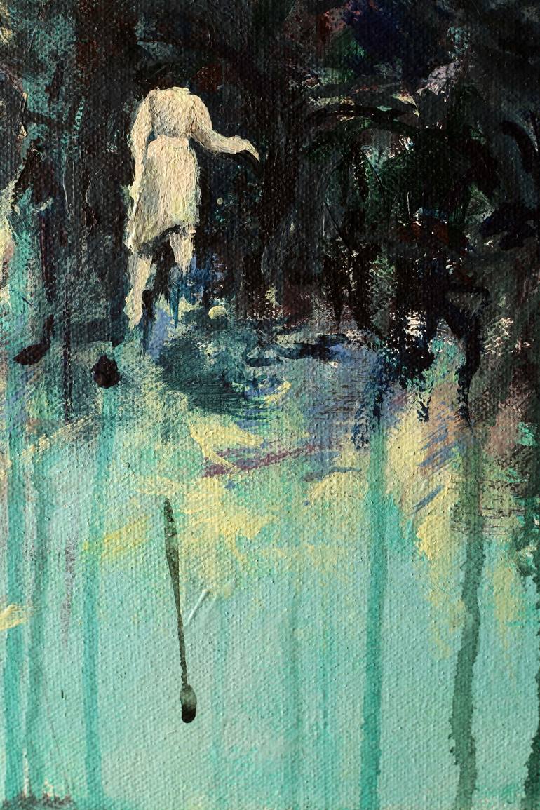 Original Expressionism Landscape Painting by Agnieszka Dabrowska