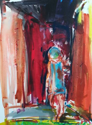 Print of Expressionism Kids Paintings by Agnieszka Dabrowska