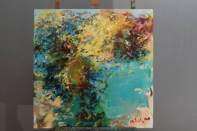 Original Expressionism Landscape Painting by Agnieszka Dabrowska