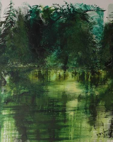 Saatchi Art Artist Agnieszka Dabrowska; Paintings, “"  Looking at the forest"” #art
